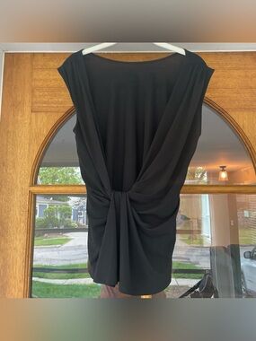 Bcbgmaxazria Thera Backless Black Top Tank Size Small